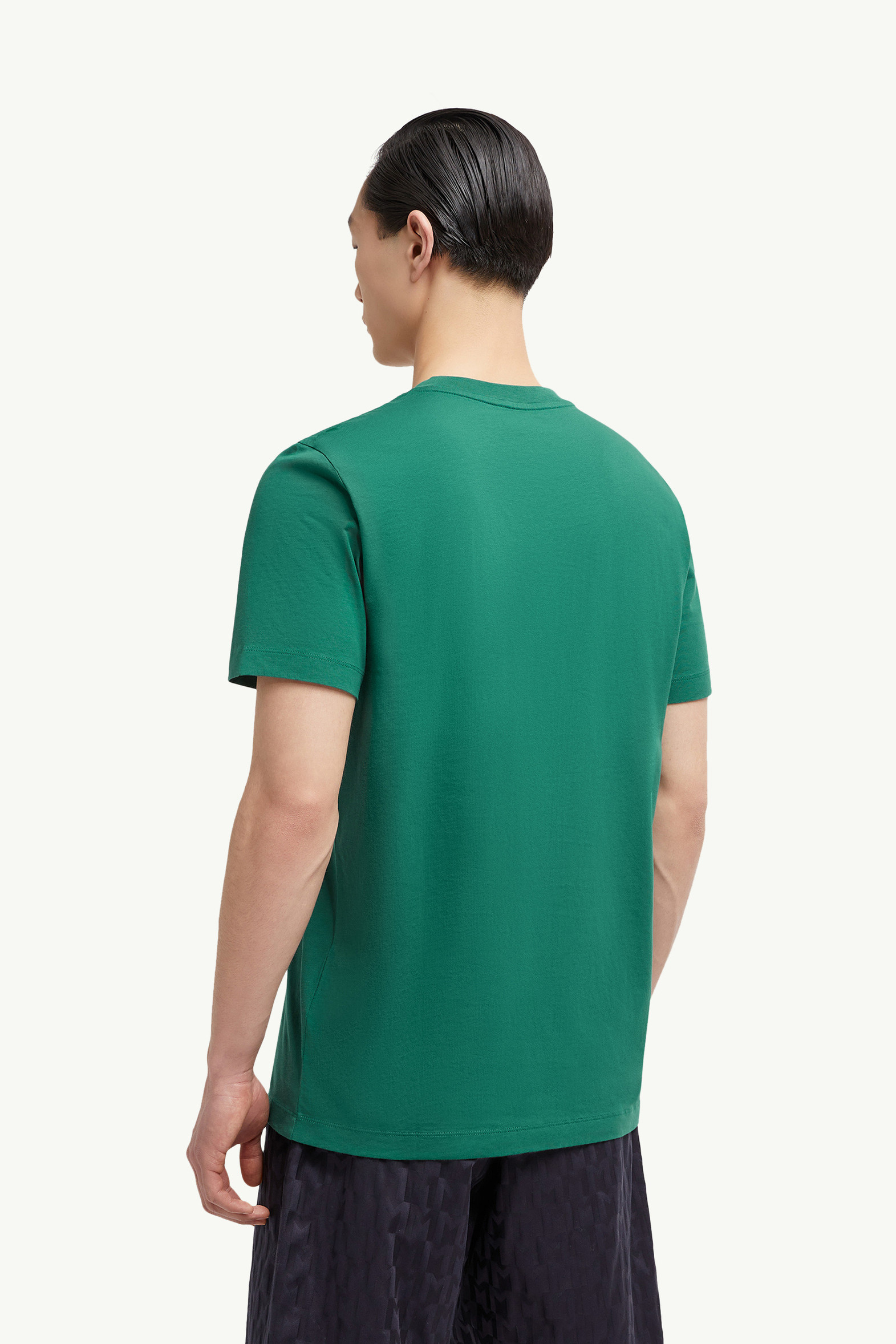 T-shirts en coton à logo (lot de 3) Hommes BLANC, VERT BOUTEILLE ET BLEU MARINE Moncler 5